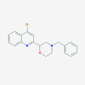 4-Benzyl-2-(4-bromoquinolin-2-yl)morpholine