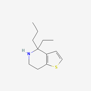 molecular formula C12H19NS B13078381 4-Ethyl-4-propyl-4H,5H,6H,7H-thieno[3,2-c]pyridine 