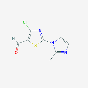 4-Chloro-2-(2-methyl-1H-imidazol-1-yl)-1,3-thiazole-5-carbaldehyde