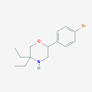 2-(4-Bromophenyl)-5,5-diethylmorpholine