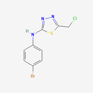 N-(4-Bromophenyl)-5-(chloromethyl)-1,3,4-thiadiazol-2-amine