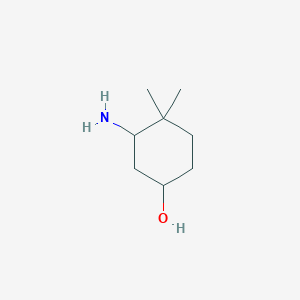 3-Amino-4,4-dimethylcyclohexan-1-ol