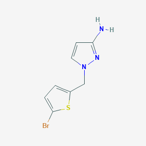 1-[(5-Bromothiophen-2-YL)methyl]-1H-pyrazol-3-amine