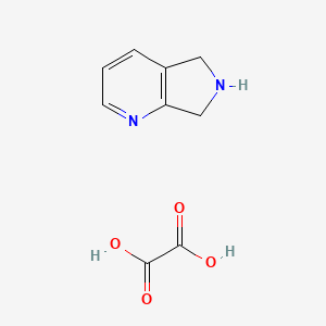 molecular formula C9H10N2O4 B13078432 6,7-Dihydro-5H-pyrrolo[3,4-b]pyridine oxalate 