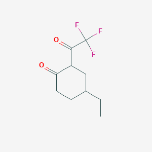 4-Ethyl-2-(trifluoroacetyl)cyclohexan-1-one