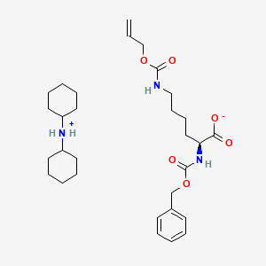 (S)-6-(((Allyloxy)carbonyl)amino)-2-(((benzyloxy)carbonyl)amino)hexanoicaciddicyclohexylaminesalt