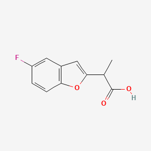 2-(5-Fluoro-1-benzofuran-2-yl)propanoic acid