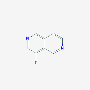 molecular formula C8H5FN2 B13078497 4-Fluoro-2,6-naphthyridine 