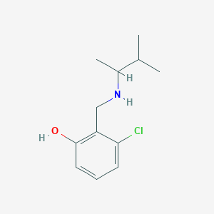 3-Chloro-2-{[(3-methylbutan-2-yl)amino]methyl}phenol