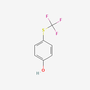 molecular formula C7H5F3OS B1307856 4-(Trifluoromethylthio)phenol CAS No. 461-84-7