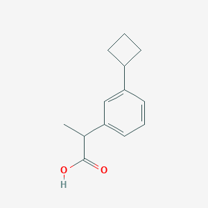 2-(3-Cyclobutylphenyl)propanoic acid