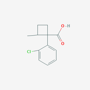 1-(2-Chlorophenyl)-2-methylcyclobutane-1-carboxylic acid