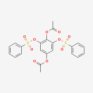 2,6-Bis((phenylsulfonyl)oxy)-1,4-phenylenediacetate