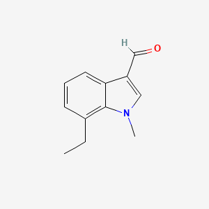 molecular formula C12H13NO B1307870 7-乙基-1-甲基-1H-吲哚-3-甲醛 CAS No. 593237-10-6