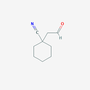 1-(2-Oxoethyl)cyclohexane-1-carbonitrile