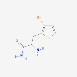 2-Amino-3-(3-bromothiophen-2-yl)propanamide