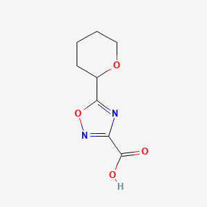 5-(Oxan-2-yl)-1,2,4-oxadiazole-3-carboxylic acid