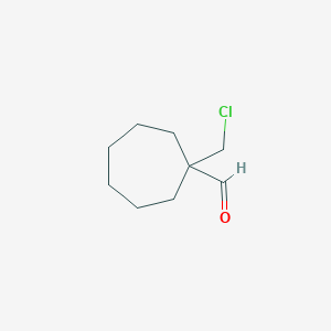 1-(Chloromethyl)cycloheptane-1-carbaldehyde