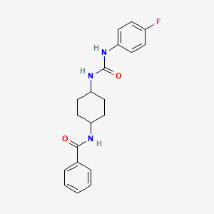 N-(4-(3-(4-Fluorophenyl)ureido)cyclohexyl)benzamide