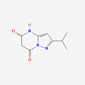 2-(propan-2-yl)-4H,5H,6H,7H-pyrazolo[1,5-a]pyrimidine-5,7-dione