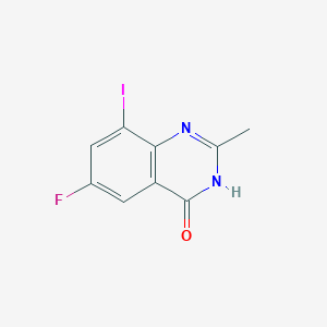 molecular formula C9H6FIN2O B13078769 6-Fluoro-8-iodo-2-methylquinazolin-4(3H)-one 