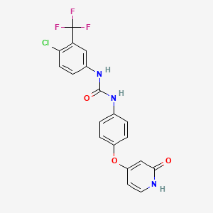 1-(4-Chloro-3-(trifluoromethyl)phenyl)-3-(4-((2-oxo-1,2-dihydropyridin-4-yl)oxy)phenyl)urea