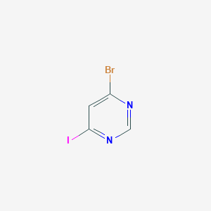 molecular formula C4H2BrIN2 B13078792 4-Bromo-6-iodopyrimidine CAS No. 1417519-08-4