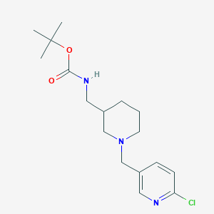 Tert-butyl ((1-((6-chloropyridin-3-yl)methyl)piperidin-3-yl)methyl)carbamate