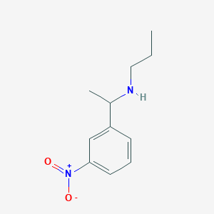 molecular formula C11H16N2O2 B13078807 [1-(3-Nitrophenyl)ethyl](propyl)amine 