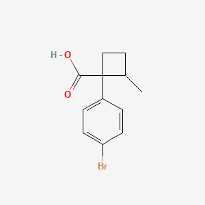 1-(4-Bromophenyl)-2-methylcyclobutane-1-carboxylic acid