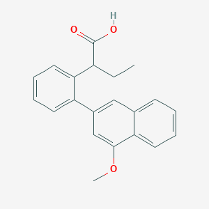 2-(2-(4-Methoxynaphthalen-2-yl)phenyl)butanoic acid