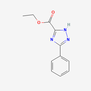 molecular formula C11H11N3O2 B1307885 ethyl 5-phenyl-4H-1,2,4-triazole-3-carboxylate CAS No. 31197-17-8