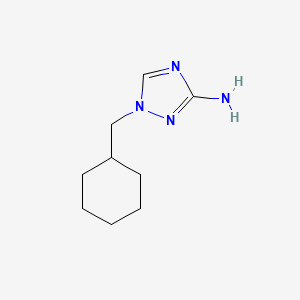 molecular formula C9H16N4 B13078885 1-(Cyclohexylmethyl)-1H-1,2,4-triazol-3-amine 