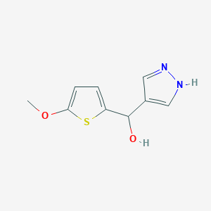 (5-Methoxythiophen-2-yl)(1H-pyrazol-4-yl)methanol