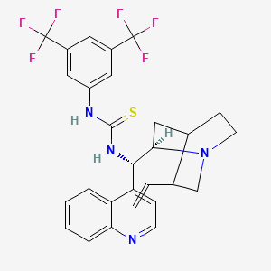 1-[3,5-bis(trifluoromethyl)phenyl]-3-[(S)-[(2R)-5-ethenyl-1-azabicyclo[2.2.2]octan-2-yl]-quinolin-4-ylmethyl]thiourea