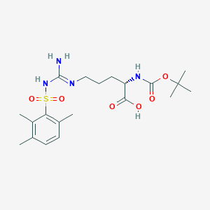 L-Ornithine, N2-[(1,1-dimethylethoxy)carbonyl]-N5-[imino[[(2,3,6-trimethylphenyl)sulfonyl]amino]methyl]-