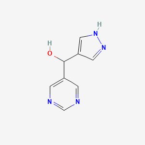 (1H-Pyrazol-4-yl)(pyrimidin-5-yl)methanol