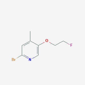 2-Bromo-5-(2-fluoroethoxy)-4-methylpyridine