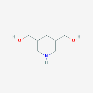 molecular formula C7H15NO2 B13079007 Piperidine-3,5-diyldimethanol 