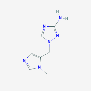 1-[(1-Methyl-1H-imidazol-5-yl)methyl]-1H-1,2,4-triazol-3-amine