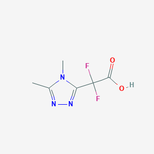 2-(Dimethyl-4H-1,2,4-triazol-3-yl)-2,2-difluoroacetic acid