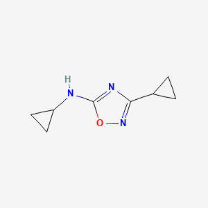 N,3-dicyclopropyl-1,2,4-oxadiazol-5-amine