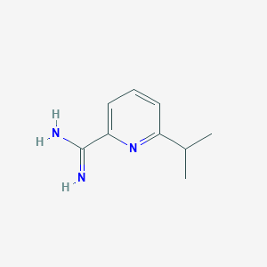 molecular formula C9H13N3 B13079142 6-Isopropylpicolinimidamide 