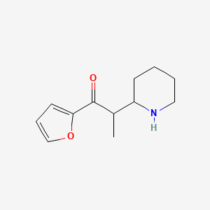 1-(Furan-2-YL)-2-(piperidin-2-YL)propan-1-one