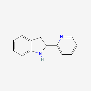 molecular formula C13H12N2 B1307920 2-(Pyridin-2-YL)indoline CAS No. 595548-61-1