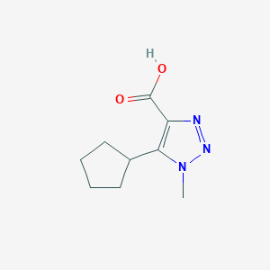 5-Cyclopentyl-1-methyl-1H-1,2,3-triazole-4-carboxylic acid