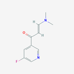 molecular formula C10H11FN2O B13079248 (e)-3-(Dimethylamino)-1-(5-fluoropyridin-3-yl)prop-2-en-1-one 