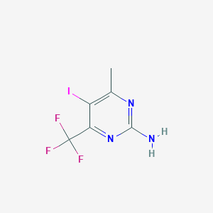 5-Iodo-4-methyl-6-(trifluoromethyl)pyrimidin-2-amine