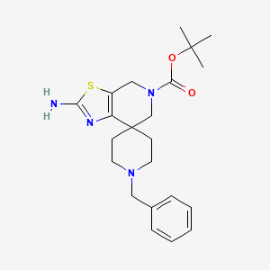 tert-butyl 2'-amino-1-benzyl-4'H-spiro[piperidine-4,7'-thiazolo[5,4-c]pyridine]-5'(6'H)-carboxylate