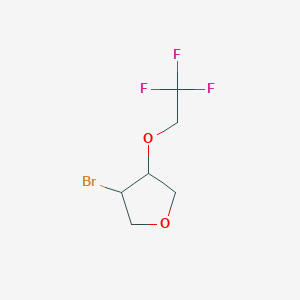 3-Bromo-4-(2,2,2-trifluoroethoxy)oxolane